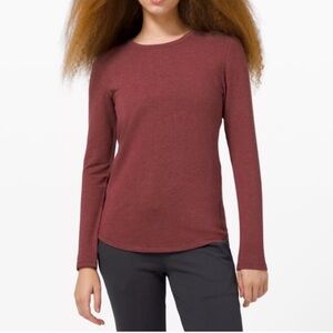 lululemon Ever Ready Long Sleeve Crew Savannah Sz 10